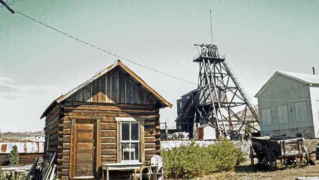 Alte Kupfermine in Butte