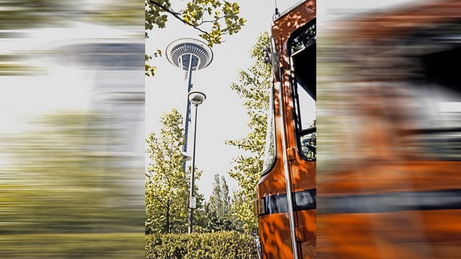 Die 'Space needle' auf Seattles Weltausstellungsgelände