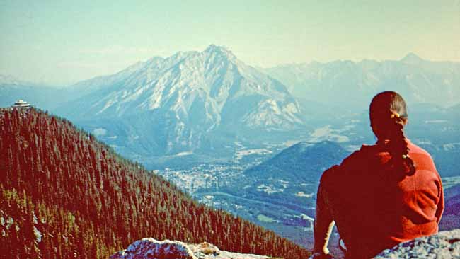 Blick vom Sulphur Mountain auf Banff