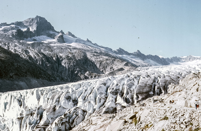  Der Rhone-Gletscher im Jahr 1982