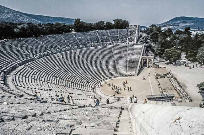 Beeindruckend, das antike Stadion von Epidaurus