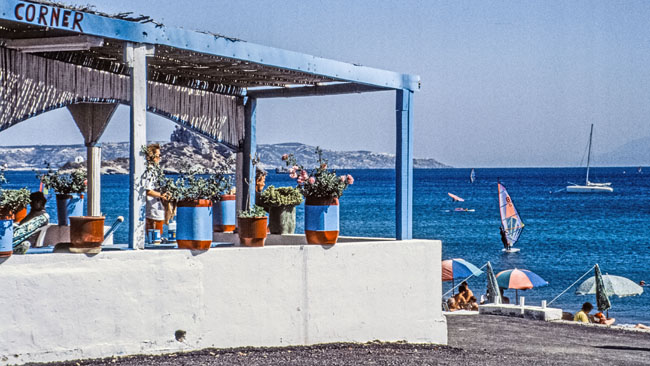 Taverne am Strand von Kefalos