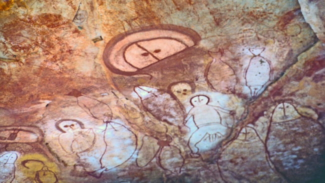 Überall in den Kimberley findet man die Felsmalereien der Aboriginals