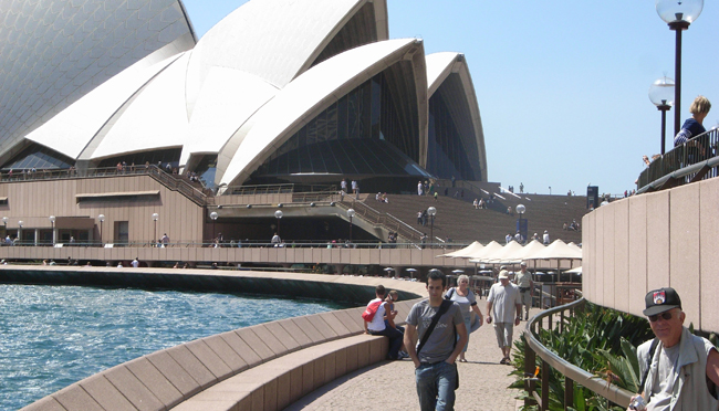Wenig Möglichkeiten für einen freien Blick auf die Oper in Sydney