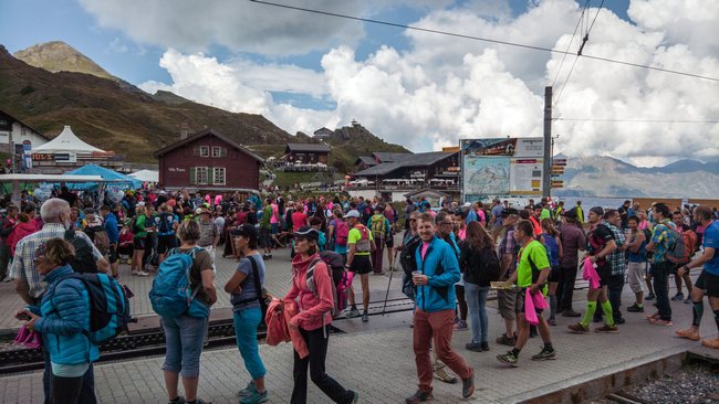 Auf der Kleinen Scheidegg endet der Marathon