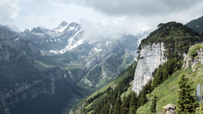  Blick von der Ebenalp auf das Alpstein-Gebiet
