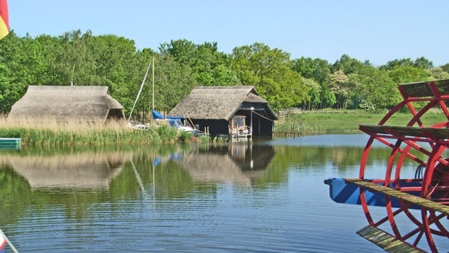 Bootsschuppen am Bodden bei Prerow